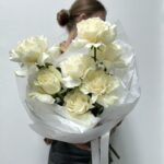 Французские розы в упаковке